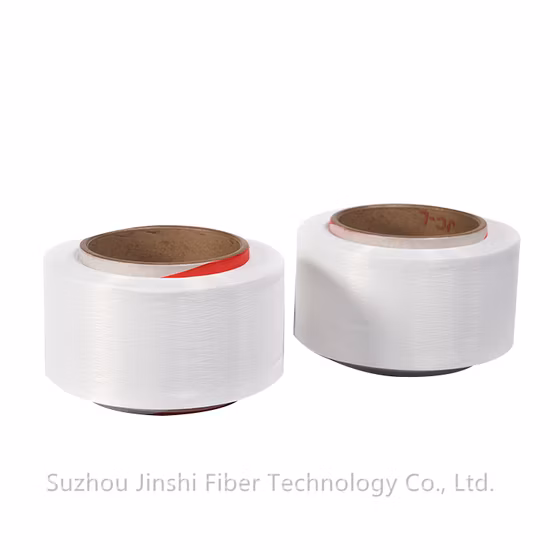 Hilado blanco crudo del filamento del poliéster del animal doméstico del material del animal doméstico del 100% del hilado 100% del POY 135D/36f